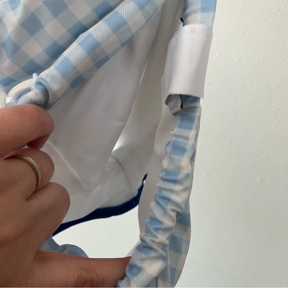 Little Lamb & Co. Blue/White Checkered Euro Style Swim Trunks Size 4T - Picture 7 of 12